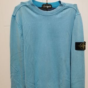 STONE ISLAND CREWNECK WOOL KNIT SWEATER SIZE SMALL 100% AUTHENTIC WITH TAG